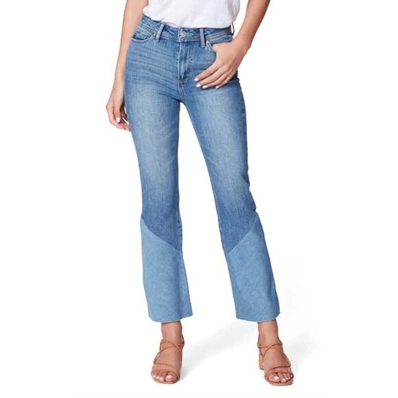 Paige Colette Crop  Flare twisted Panel EMMYLOU Women's Size 31 - Picture 1 of 8